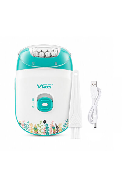 VGR Rechargeable Cordless Epilator for Women–USB Hair Removal Device with 18 ...