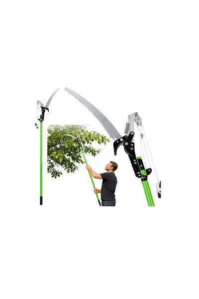 LEAN Ferăstrău telescopic pentru crengi 2 în 1, 125-240 cm, 26611