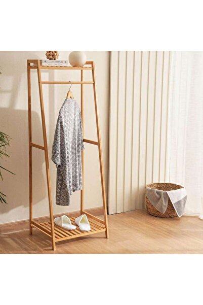 PAN HOME Ecovibe Bamboo Cloth Rack 50x18-42x140cm - Natural