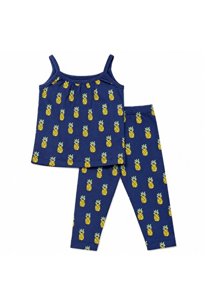 PALM PEANUTS Baby Girls Pineapple Print Cotton Camisole Top & Leggings 2-Piec...