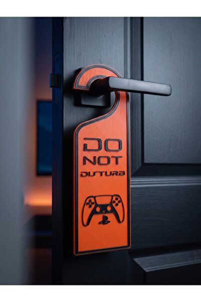 craftopya Oyuncu Odası Kapı Askısı Do Not Disturb Rahatsız Etmeyin Yazısı PS5...