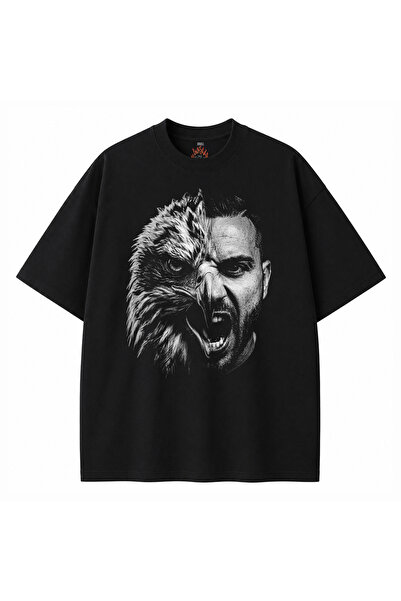 kun inaki Ricardo Quaresma Kartal Baskılı Siyah Unisex Tişört