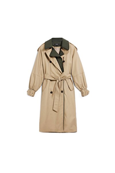Desigual Trench de damă 26SWEW12 Maro