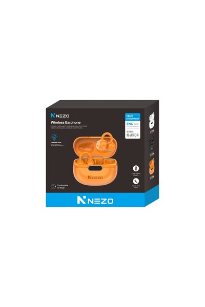 NEZO N-AR04 Wireless Earphones - Bluetooth 5.4 Open-Ear Sport Headphones with...