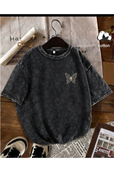 bellanova Unisex πολύχρωμο μπλουζάκι με στάμπα Oversize Streetwear Άνετη εφαρ...