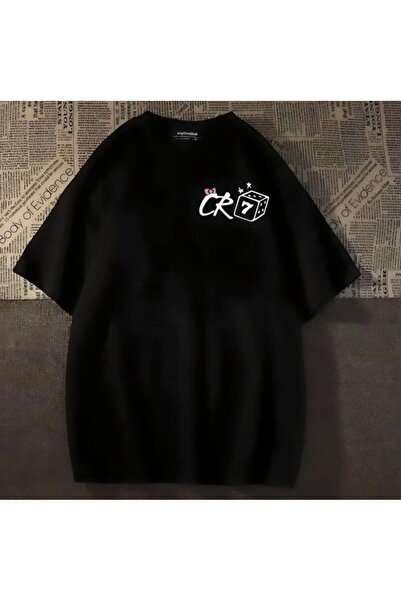 bellanova Unisex πολύχρωμο μπλουζάκι με στάμπα Oversize Streetwear Άνετη εφαρ...