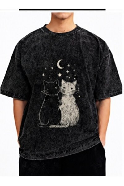classy moda Unisex πολύχρωμο μπλουζάκι με στάμπα Oversize Streetwear Άνετη εφ...