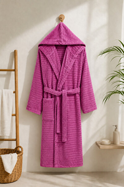 Cottonest Cotton Hooded Bathrobe |   Soft Texture |   Dowry |   Belt with Poc...