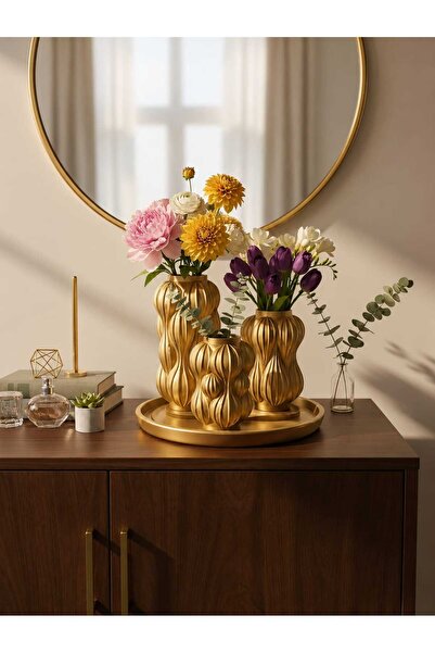 VARKAL 3-Piece Nordic Style Ballon Pinterest Decorative Vase Concept Set