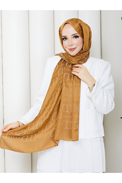 TOBAİ Patterned Cotton Fiber Hijab Daily Soft Special Textured Lightweight Shawl