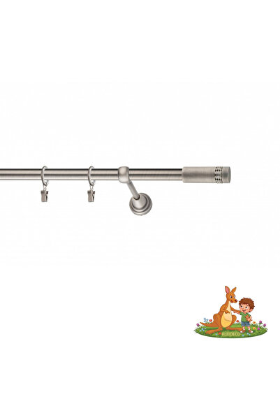 KLEIDECO Galerie simpla perdea ALASKA, Metal, Diametru 19 mm, Capete JUNEAU, ...