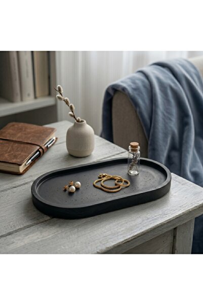 CANSEB Elegance Premium - Black - Concrete Plate - (Dimensions: 18X9Cm)