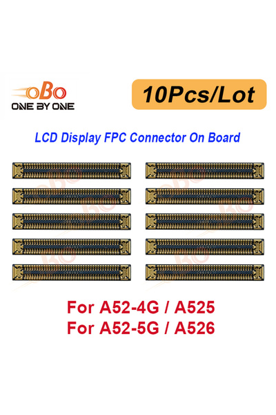 Choice4 موصل شاشة LCD طراز A52-4G 5G (10 قطع) على اللوحة الأم لهواتف A12 A22 ...