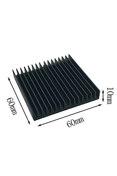 Choice One Size 【C】1pcs 60*60*10mm Black Aluminum Radiator Motherboard Chip H...