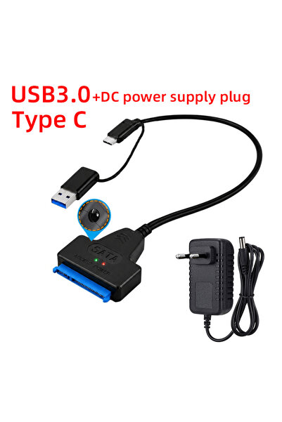 Choice1 USB3.0 and DC Power SATA to USB 3.0 / 2.0 Cable Up to 6 Gbps for 2.5/...