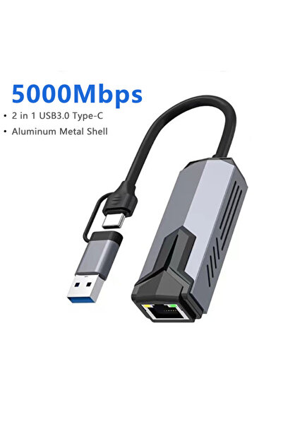 Choice kebidumei 2IN1 5000Mbps Kebidumei 5G/2.5G/1000/100Mbps Wired Network C...