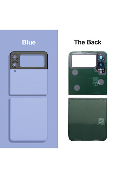 Choice1 One Set ﻿For Z Flip4 Rear Glass Back Cover Replacement Battery Housin...