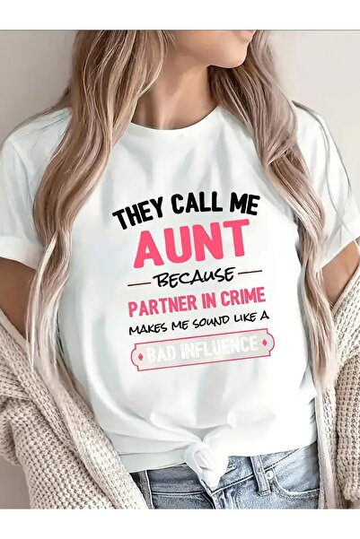 799 Women'S Short Sleeve Tee, Humorous Gift Aunts Featuring 'They Call Me Aun...