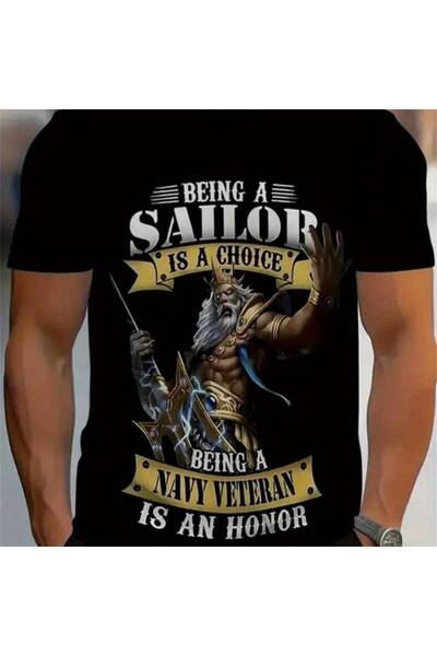 KYMC07 Proud Sailor Veteran, Being a Navy Veteran is an Print - Men's Black C...