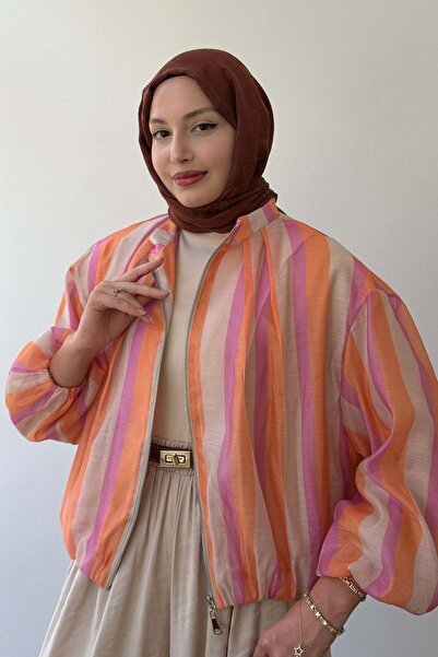 Modaensarbutik ZR Model Bomber Ceket-ÇOK RENKLİ