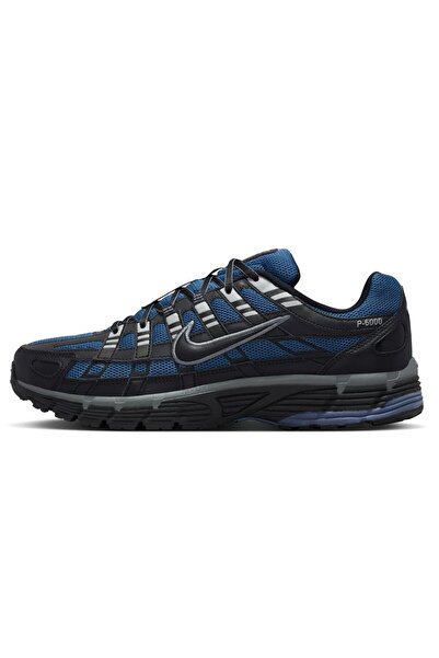 Nike P-6000 Unisex Sneaker Black Reflektörlü Günlük Spor Ayakkabı Lacivert-Siyah