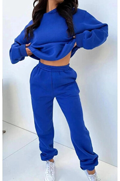 My Blog Saks Color Jogger Sweatpants with Elastic Waist and Pockets