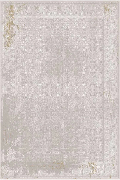 Artemis Halı Couture 06482C Açık Gri Bej Viskon Modern Salon Halısı 100 x 200 cm