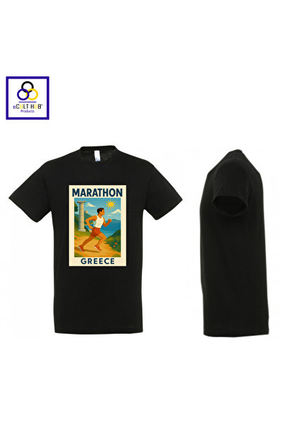 eCult Hub eC T-shirt Marathon 7 - Μαύρο