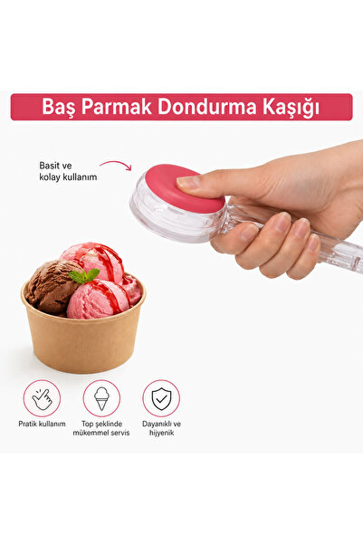 FAVORA Ice Cream Spoon Thumb - Colorful