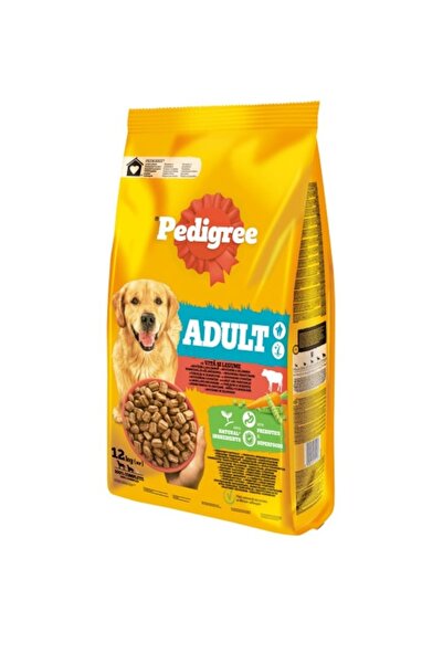 Pedigree Hrană uscată pentru câini, adulți, vită și legume, 12 kg