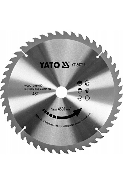 VOREL by YATO Disc de ferăstrău circular YATO pentru lemn 315X48TX30 YT-60792