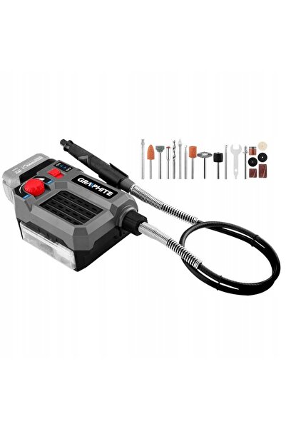 graphite MAȘINĂ DE ȘLEFUIT CU ACUMULATOR 18V 40 ACCESORII SOLO 58GE107