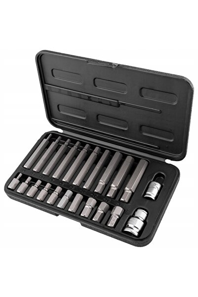 richmann Set de chei imbus interioare cu biți de 10 mm, 22 piese. H4-H14 S2