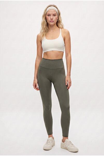 Ritnice Women's Danica Nano Fit High Waist Khaki Leggings