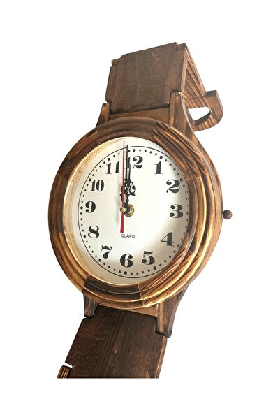 CAAT Solid Wood Wall Clock – Handmade, Rustic Design