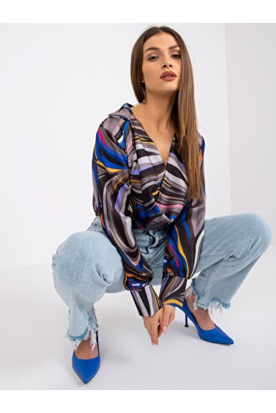 Italy Moda Γυναικεία Μπλούζα, ITALY MODA, Πολυεστέρας, Μακρυμάνικη, Μαύρη, μο...