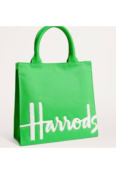 Harrods Small Size Handbag Green Color (Original - Harrods International Comp...