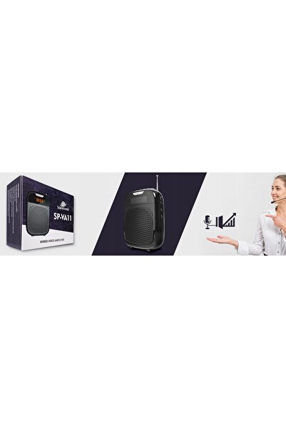 Spacetronik Microfon amplificator vocal cu fir SP-VA11 +FM pentru ghizi turis...