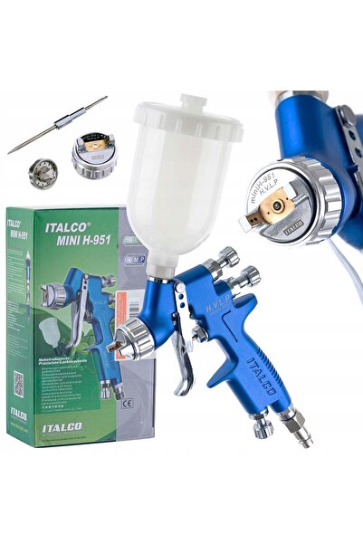 ITALCO Pistol de vopsit profesional mini H-951 HVLP 1.2mm + 1,0mm