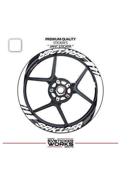 ARONA Rks srk125r wide rim cover sticker label model 16-piece set sticker hig...