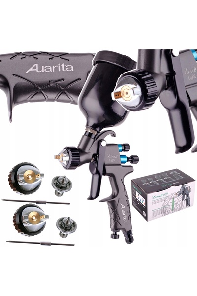 AUARİTA Pistol de vopsit MINI LION B Light 1,0+0,8+1,2 HVLP Profesional