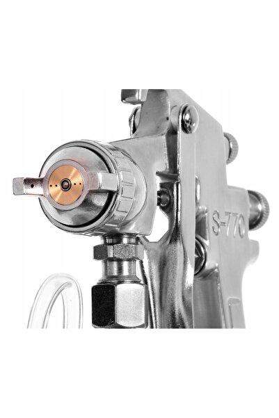 AUARİTA Pistol de vopsit S-770 S de 2,5 mm pentru vopsire, cu rezervor inferi...