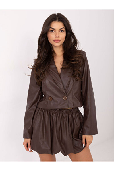 Italy Moda Дамска пола, ИТАЛИЯ МОДА, Полиестер, Кафяв, модел IT-SD-FL9791.17P