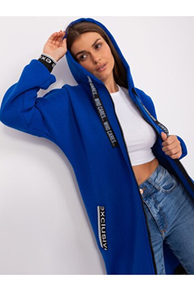 Relevance Women's Sweatshirt, RELEVANCE, Cotton, Long Sleeve, Cobalt, model R...