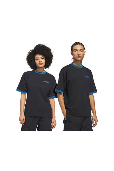 adidas تي شيرت Skt Form Ss للجنسين كاجوال KC6298 أسود
