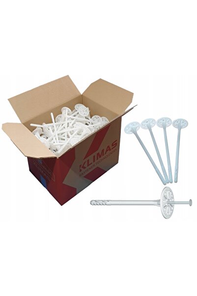 NO BRAND Cleme de fixare pentru polistiren, cu tijă metalică, 11 cm, 200 bucăți.