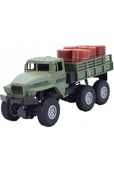 Skleplolki Model de mașină militară mare Ural, telecomandată, cu lumini și su...