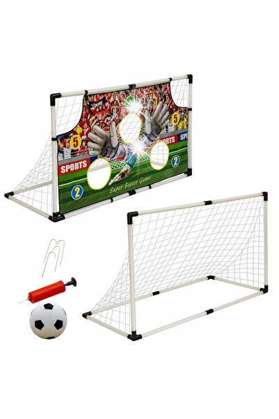 Stator Poartă de fotbal pentru copii, covoraș pentru precizie la țintă + minge