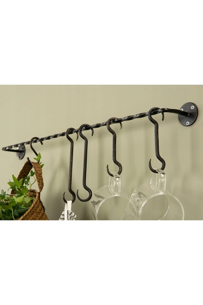 Skandi 2 buc. WIESZAK STYL LOFT negru mat