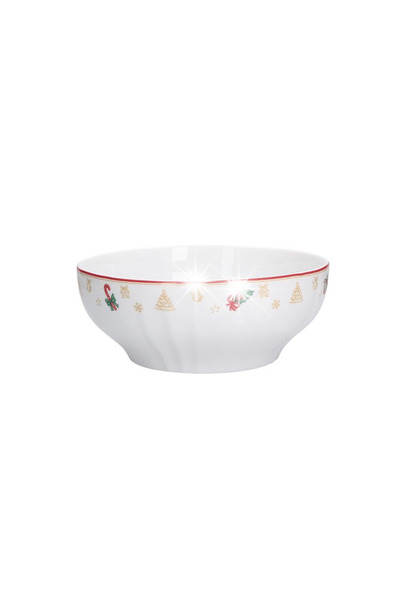 innature LA PORCELLANA BIANCA EDIȚIA DE CRĂCIUN Bol pentru salată 23 cm